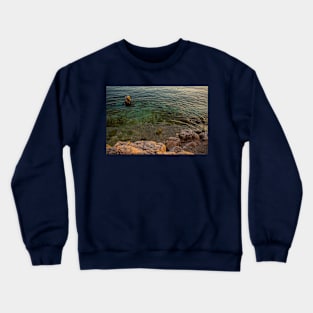 Coast at Novi Vinodolski, Croatia Crewneck Sweatshirt